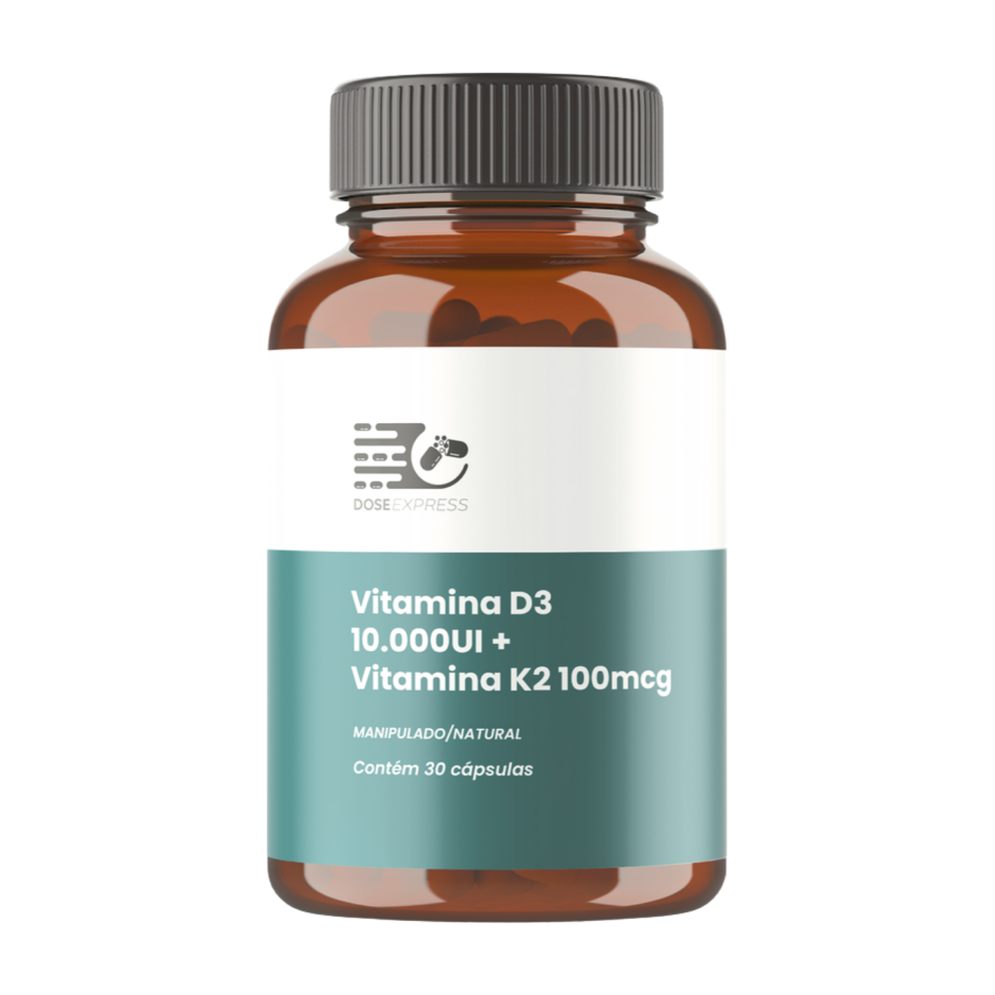 Vitamina D3 10.000UI + Vitamina K2 100mcg 30 Cápsulas